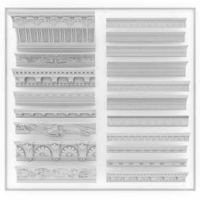 欧式古典石膏线条3D模型下载